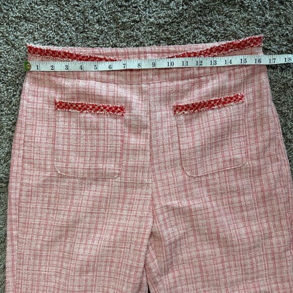 Cider Pink Tweed Pants & Cropped Tank Top Set - Picture 3 of 9